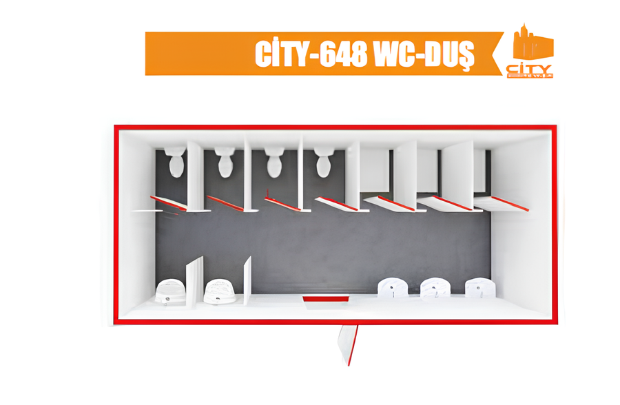 CT 648 WC Duş Model Konteyner